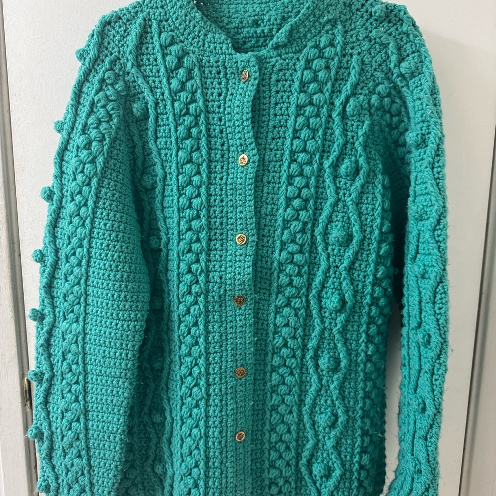 Vintage Handmade Crochet Jacket